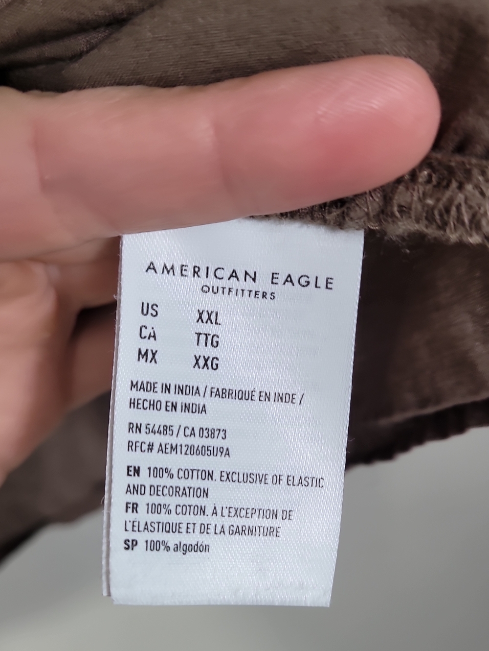 American Eagle Eyelet Babydoll Top Size XXL Brown - Picture 7 of 11